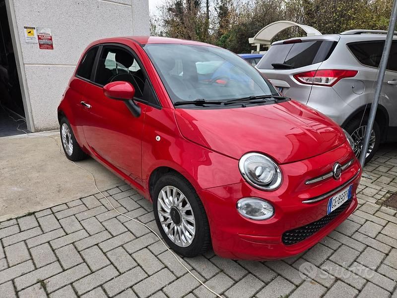 Rosso Usata 2021 Fiat 500 Lounge Cabrio | 10.990 € (Ottimo prezzo) - Immagine 1/4