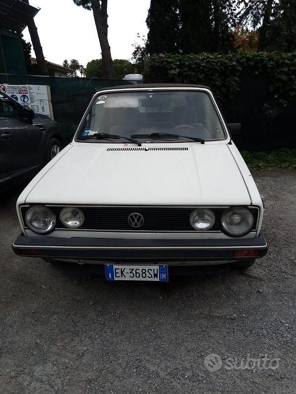 Usata VW Golf Cabriolet 54 CV (39 kW) 1986 Bianco Cabrio