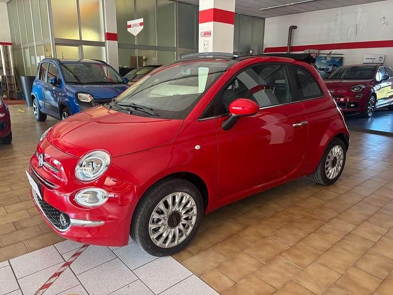 Usata Fiat 500C Dolcevita 69 CV (50 kW) 2024 111 rosso passione capote nera Cabrio