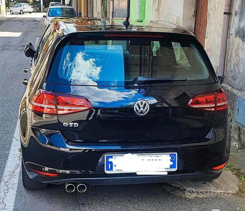 Usata VW Golf VII GTD 184 CV (135 kW) 2017 Nero Berlina