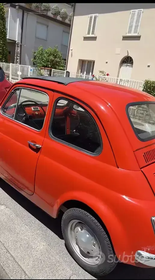 Usata Fiat 500 1970 Rosso Utilitaria