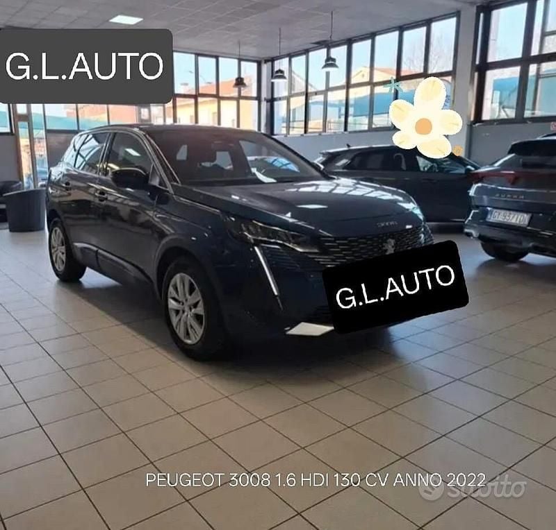 Usata Peugeot 3008 Allure 130 CV (95 kW) 2022 Blu SUV