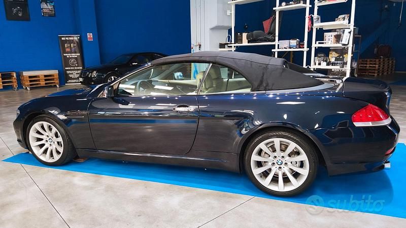 Usata BMW 630 Cabriolet 2006 Blu Cabrio