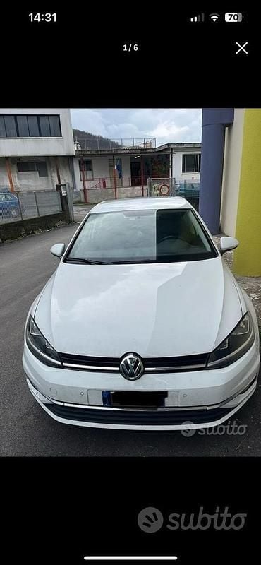Usata VW Golf VII 115 CV (84 kW) 2018 Bianco Utilitaria