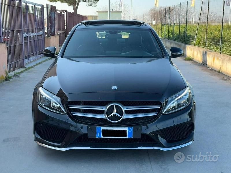 Usata Mercedes C180 Business 115 CV (84 kW) 2017 Nero Station wagon