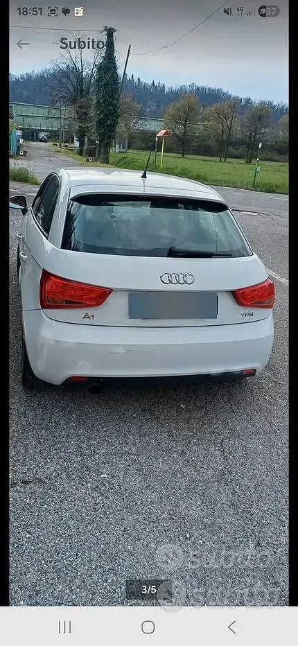 Usata Audi A1 86 CV (63 kW) 2012 Bianco Utilitaria