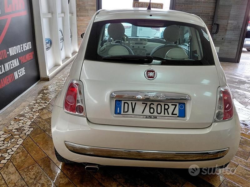 Usata Fiat 500 Lounge 69 CV (50 kW) 2009 Bianco Cabrio