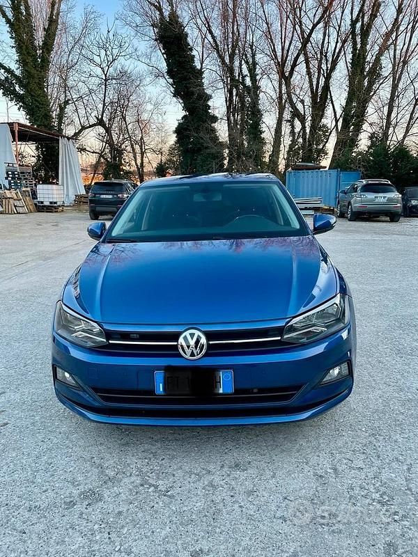 Usata VW Polo 95 CV (69 kW) 2018 Blu Berlina