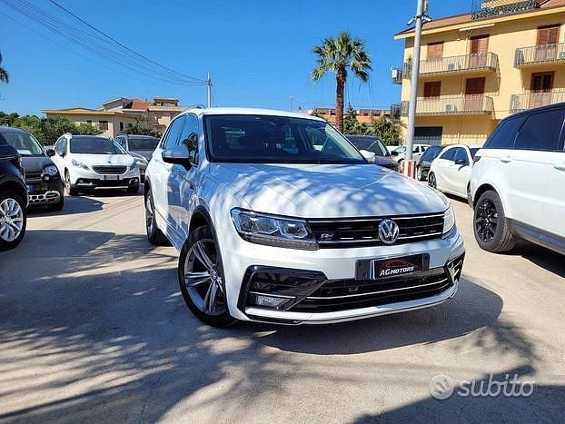 Usata VW Tiguan R-line 150 CV (110 kW) 2019 Bianco SUV