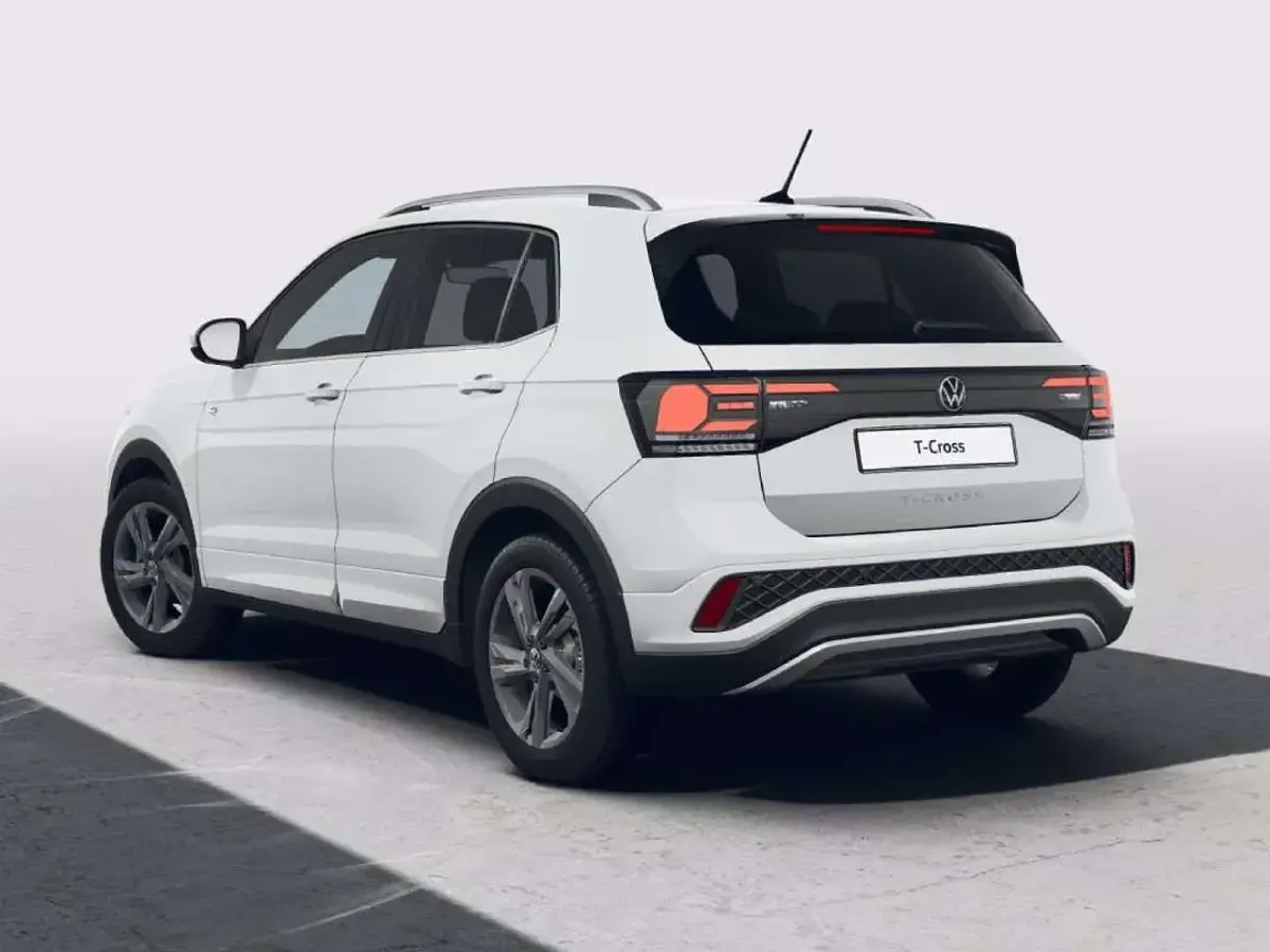 Nuova VW T-Cross R-line 116 CV (85 kW) 2025 Pure white SUV