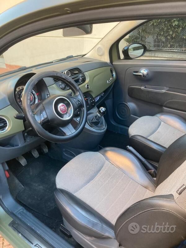 Usata Fiat 500 85 CV (62 kW) 2012 Verde Cabrio