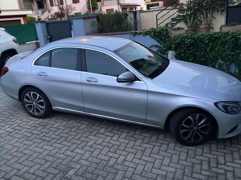 Usata Mercedes C220 Premium Plus 170 CV (125 kW) 2017 Argento Berlina