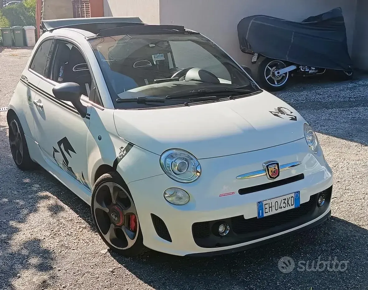 Usata Abarth 500C 140 CV (102 kW) 2011 Bianco Cabrio