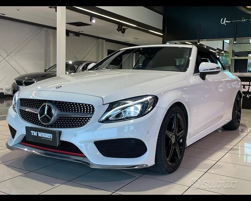 Bianco Usata 2017 Mercedes C220 Premium Cabrio | 24.900 € (Ottimo prezzo) - Immagine 1/4