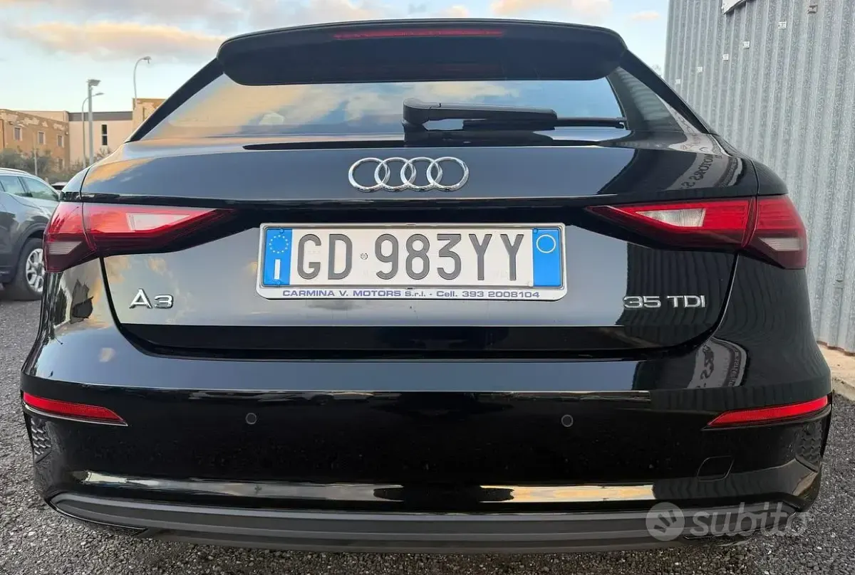 Usata Audi A3 Business 150 CV (110 kW) 2021 Nero Berlina