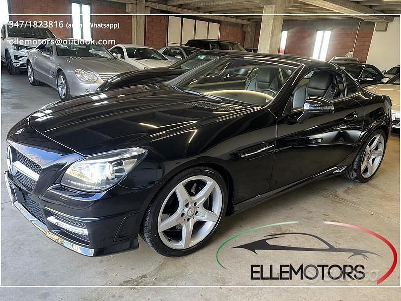 Usata Mercedes SLK200 Premium 184 CV (135 kW) 2013 Nero Cabrio
