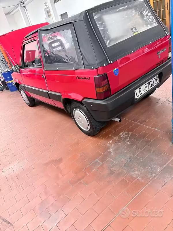 Usata Fiat Panda 1989 Rosso Cabrio