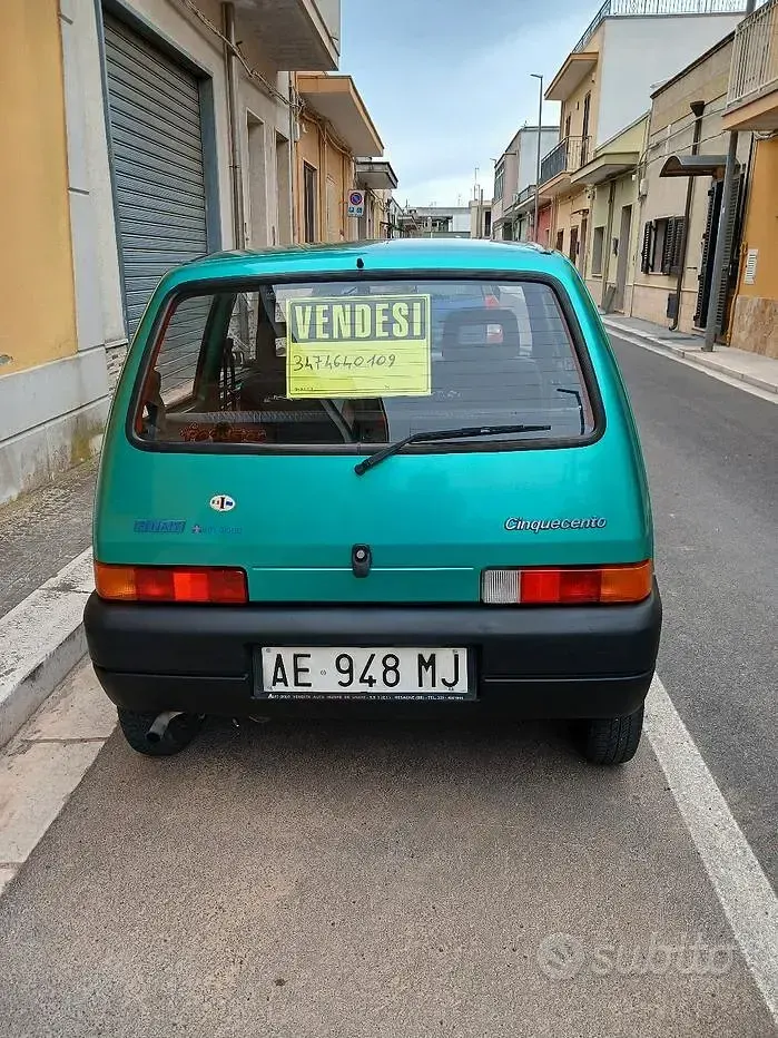 Usata Fiat 500 30 CV (22 kW) 1995 Verde Berlina