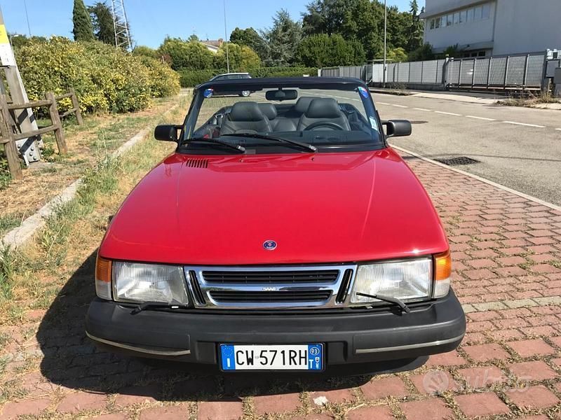 Usata Saab 900 Cabriolet 1993 Rosso Cabrio
