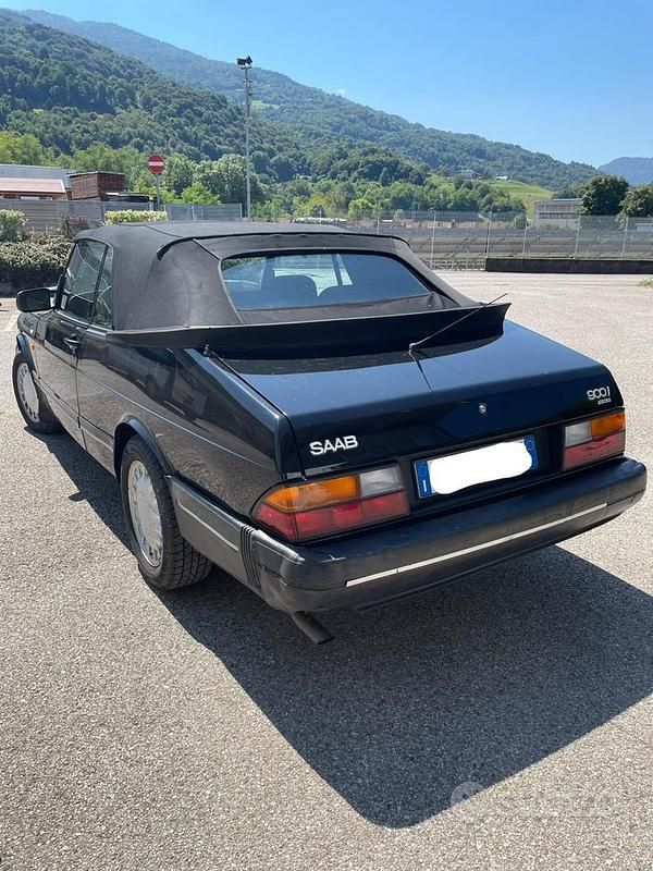 Usata Saab 900 Cabriolet 131 CV (96 kW) 1990 Nero Cabrio