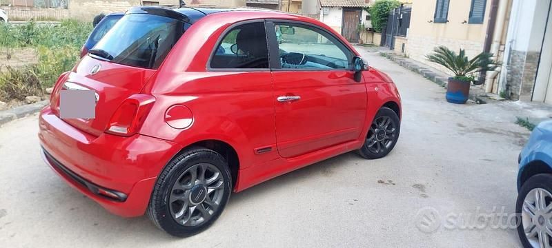 Usata Fiat 500 2009 Rosso Cabrio