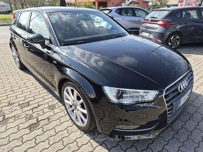 Usata Audi A3 S-Line 184 CV (135 kW) 2013 Nero Berlina