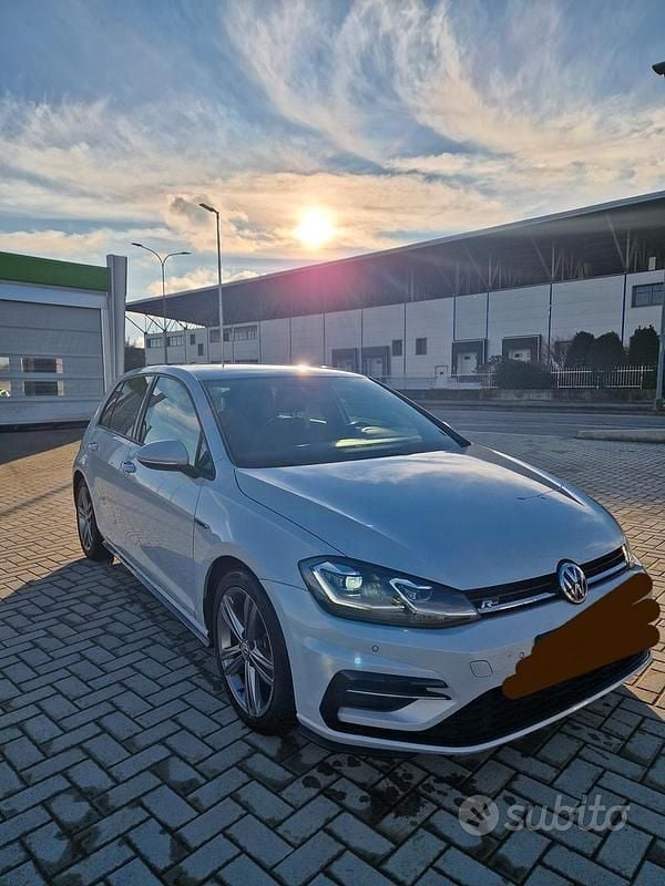 Usata VW Golf VII R-line 125 CV (91 kW) 2018 Bianco Berlina