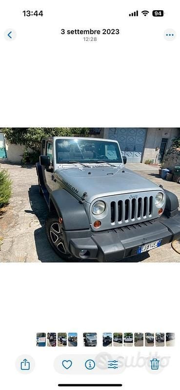 Usata Jeep Wrangler Rubicon 272 CV (200 kW) 2011 Grigio SUV