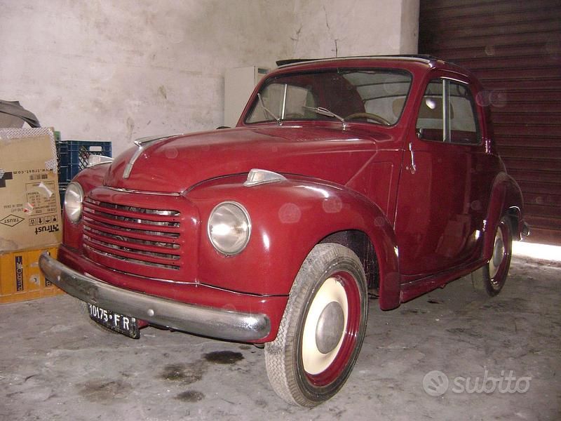 Usata Fiat Topolino 1950 Rosso Utilitaria