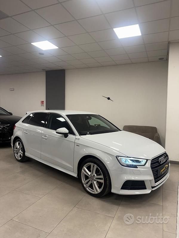Usata Audi A3 150 CV (110 kW) 2020 Bianco Berlina