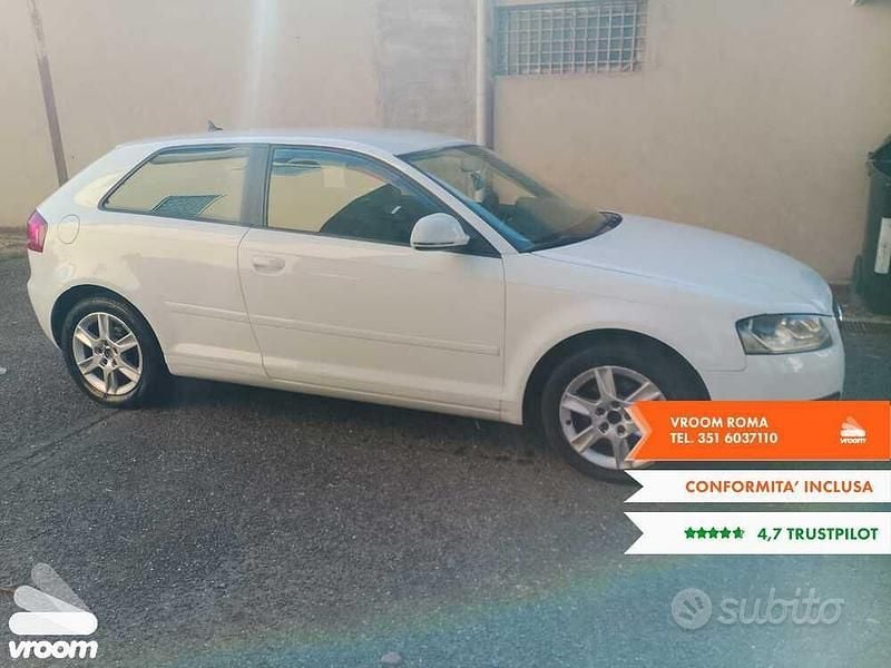 Usata Audi A3 Ambition 160 CV (117 kW) 2010 Bianco Utilitaria