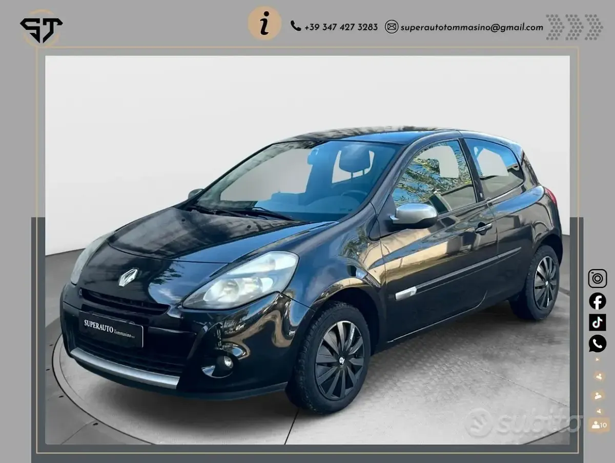 Usata Renault Clio II 75 CV (55 kW) 2011 Nero Berlina