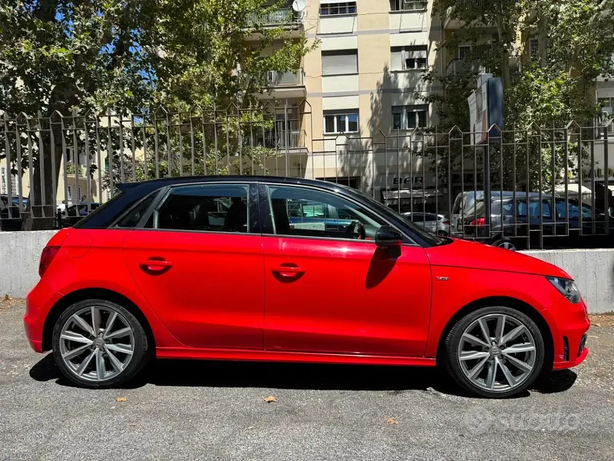Usata Audi A1 S-Line 90 CV (66 kW) 2014 Rosso Utilitaria