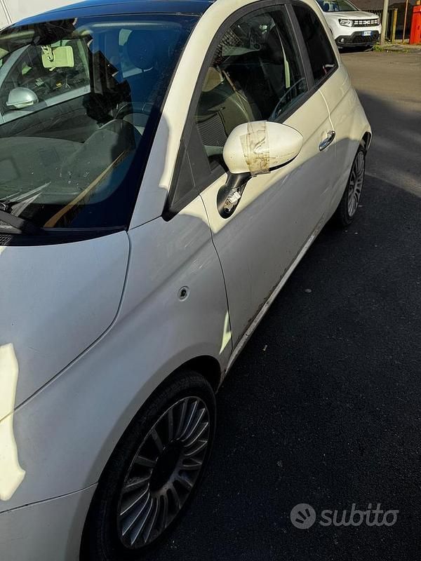 Usata Fiat 500 2009 Bianco Cabrio