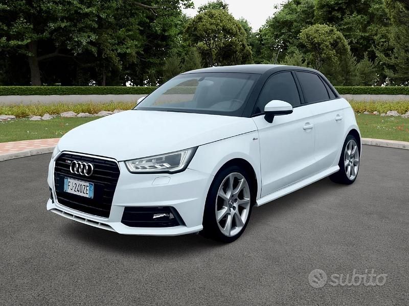 Usata Audi A1 S-Line 90 CV (66 kW) 2017 Bianco Utilitaria