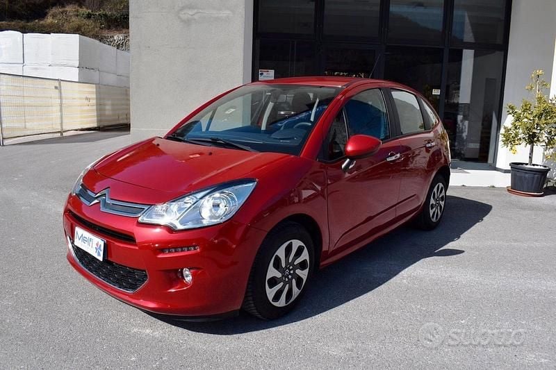 Usata Citroën C3 PureTech 82 CV (60 kW) 2015 Rosso Berlina