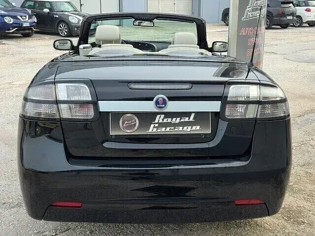 Usata Saab 9-3 Linear 150 CV (110 kW) 2009 Nero Cabrio