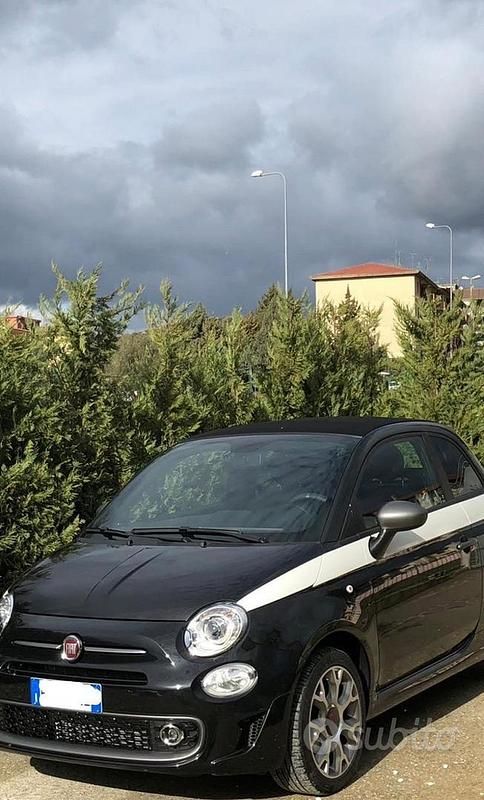 Usata Fiat 500 Sport 69 CV (50 kW) 2018 Nero Cabrio