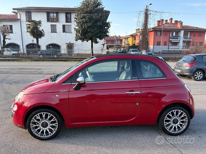 Usata Fiat 500C Rock 69 CV (50 kW) 2010 Rosso Cabrio