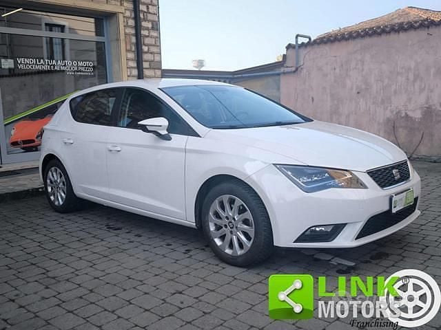 Usata Seat Leon Business 110 CV (80 kW) 2016 Bianco Berlina