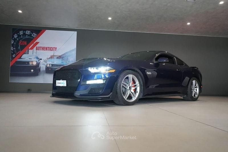 Usata Ford Mustang GT Premium 450 CV (330 kW) 2018 Blu metallizzato Coupé