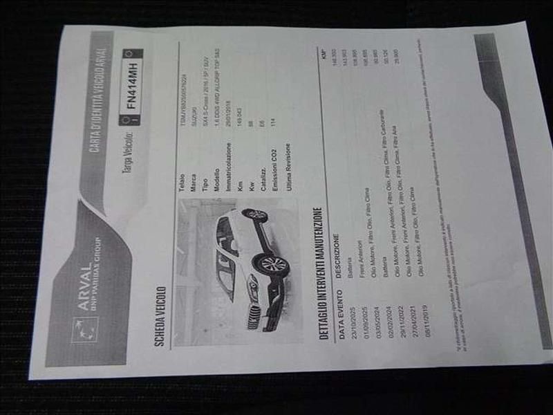 Usata Suzuki SX4 S-Cross 120 CV (88 kW) 2018 Bianco SUV