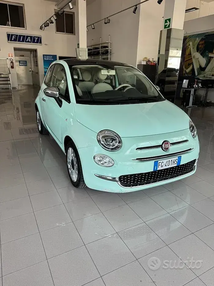 Usata Fiat 500 Lounge 95 CV (69 kW) 2017 Verde Berlina