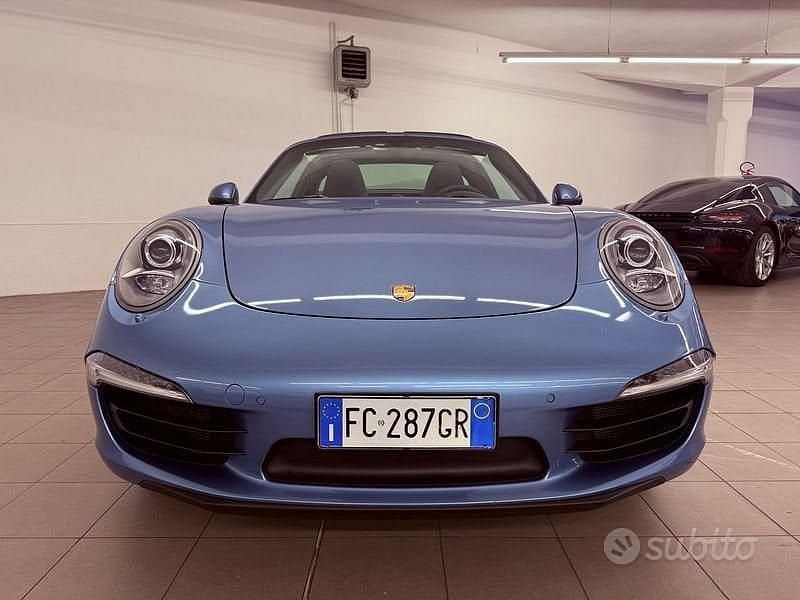 Usata Porsche 911 Targa 4S 400 CV (294 kW) 2016 Blu/azzurro Cabrio