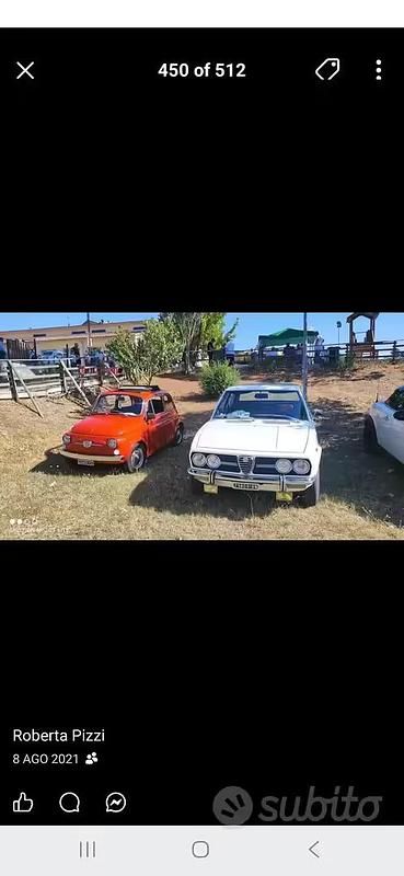 Usata Fiat 500 1970 Rosso Utilitaria