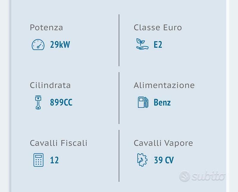 Usata Fiat Seicento 39 CV (28 kW) 1999 Grigio Utilitaria