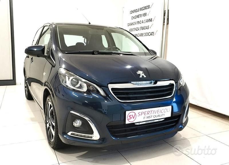 Usata Peugeot 108 Allure 69 CV (50 kW) 2017 Blu Berlina