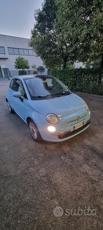 Usata Fiat 500 Lounge 69 CV (50 kW) 2011 Blu Utilitaria