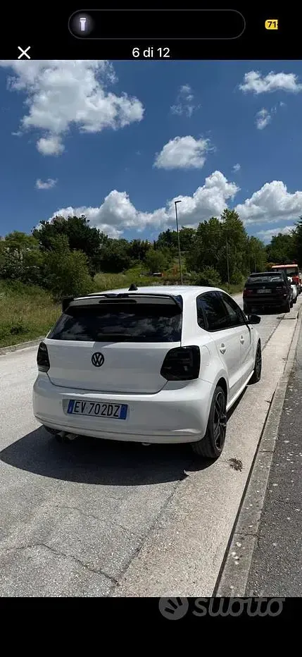 Usata VW Polo 75 CV (55 kW) 2014 Bianco Berlina