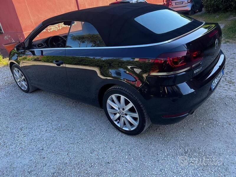 Nero Usata 2012 VW Golf Cabriolet Cabrio | 7900 € (Ottimo prezzo) - Immagine 1/4